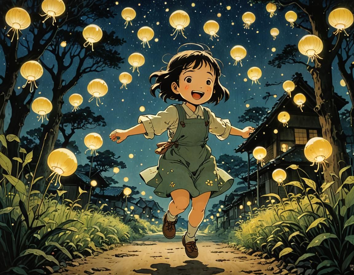 Setsuko, "Grave of the Fireflies" Studio Ghibli