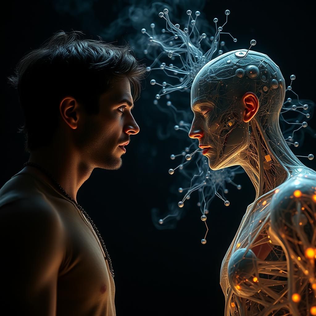 Argument Between Molecular Man and Ethereal Being