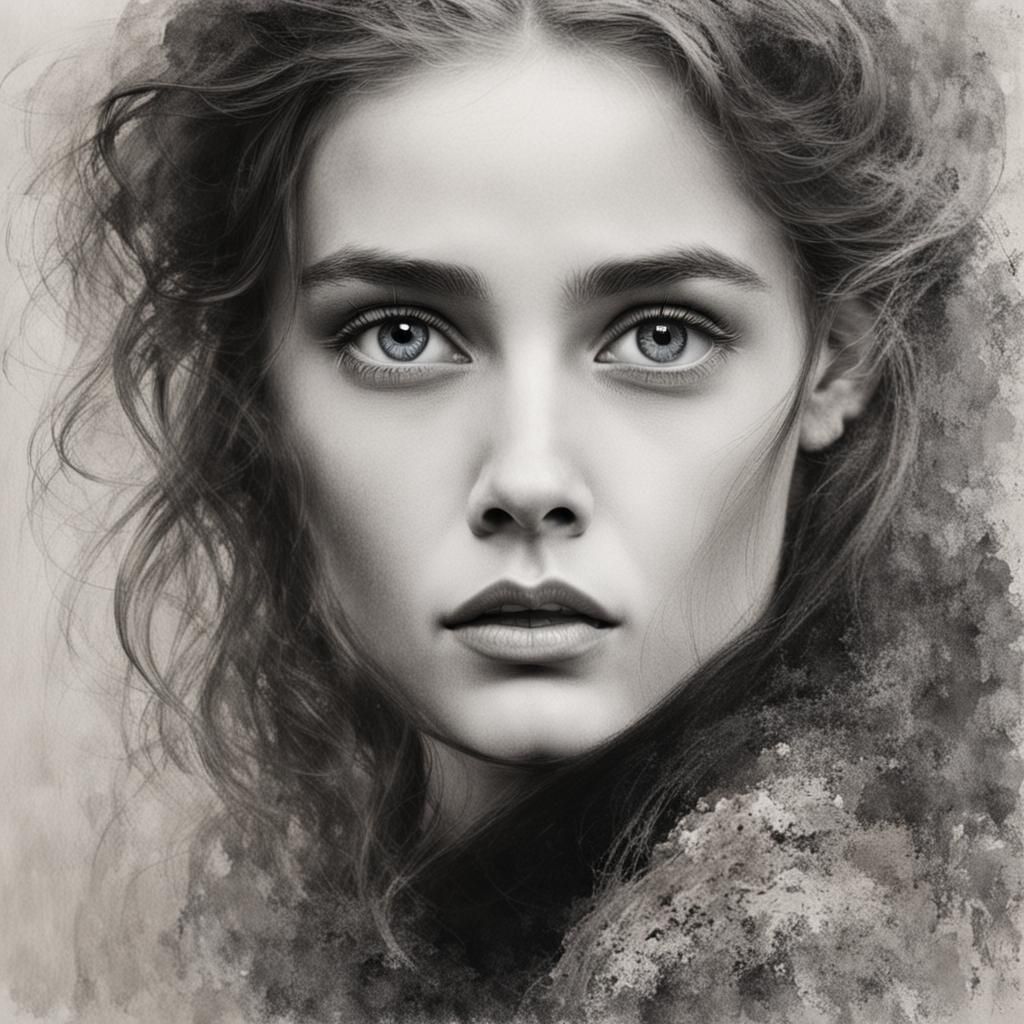 Elegant Portrait Inspired by Anne Bachelier