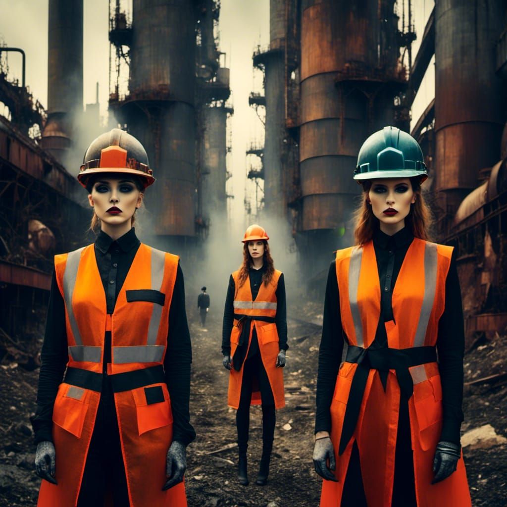 Surreal High Fashion in Eraserpunk Style