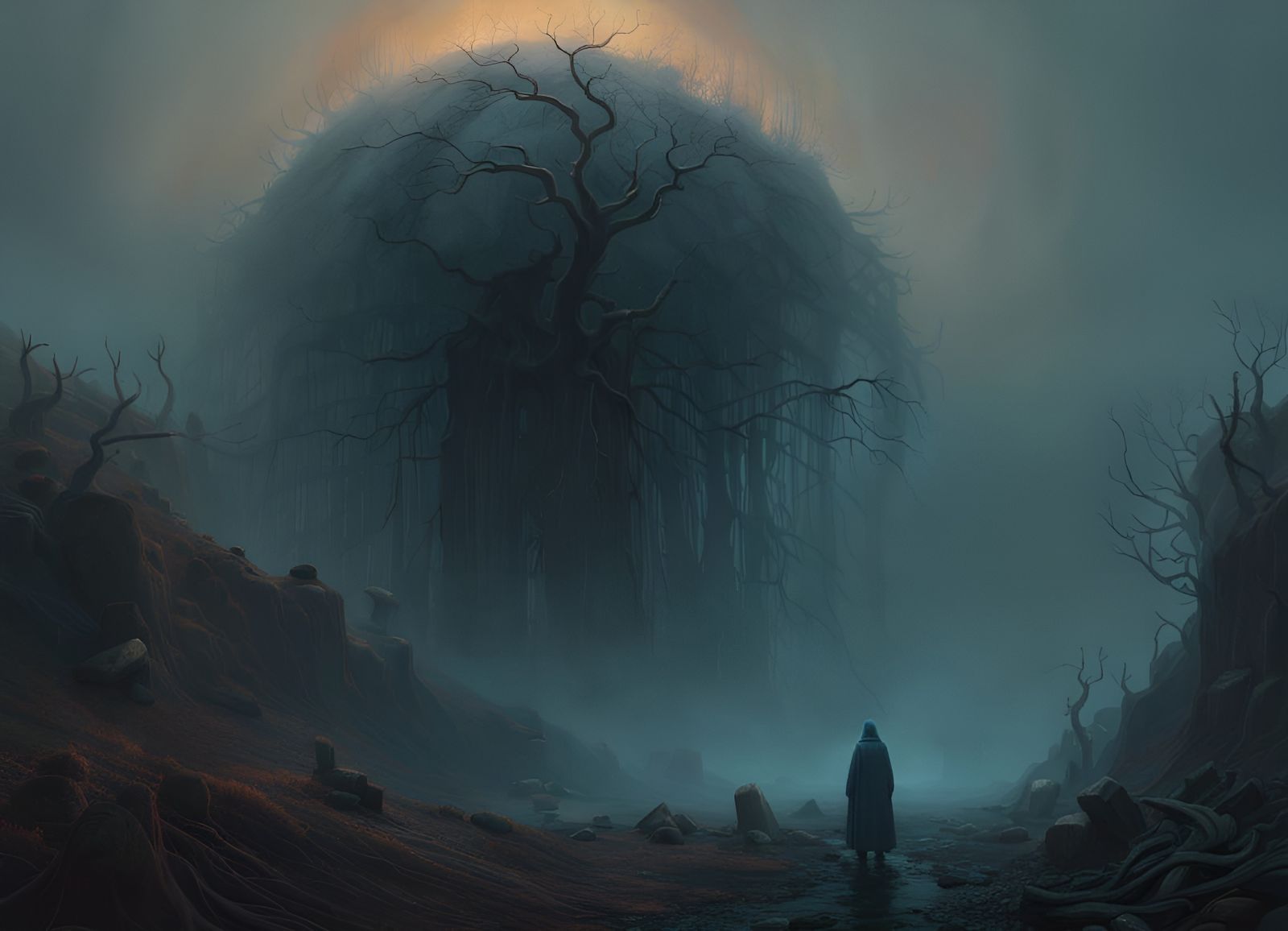 Death of AI: Apocalyptic Horror Art