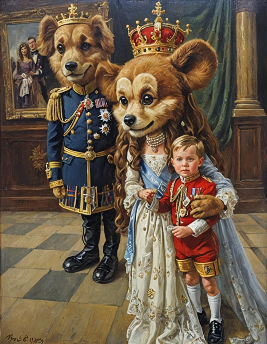 Classical Oil Painting of Royalty