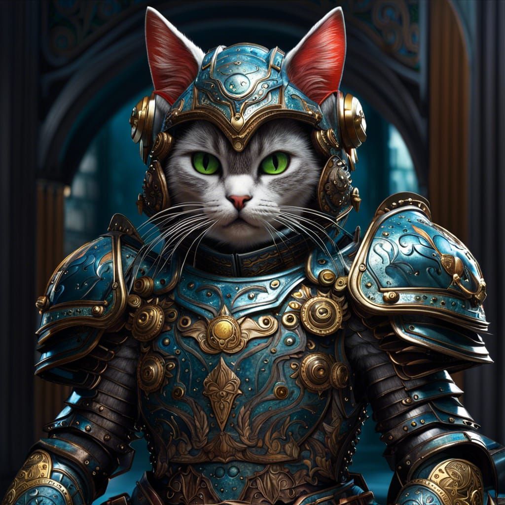 Cat in armor