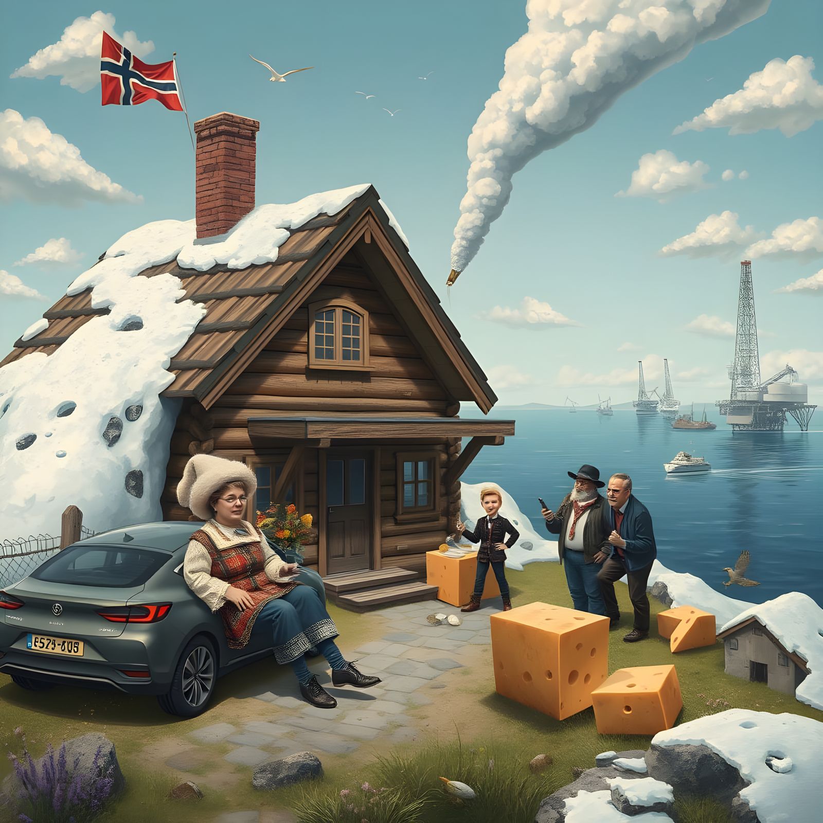 Norwegian Dream in Satirical Style