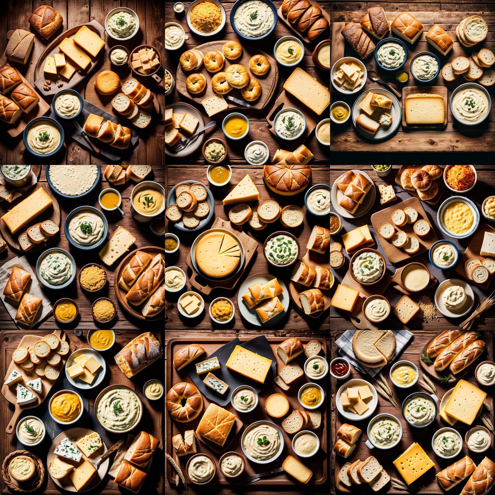 Rustic Dairy Feast in Cinematic Style