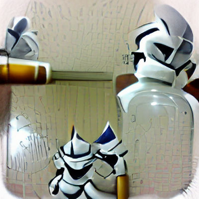 Clone Trooper in White Armor