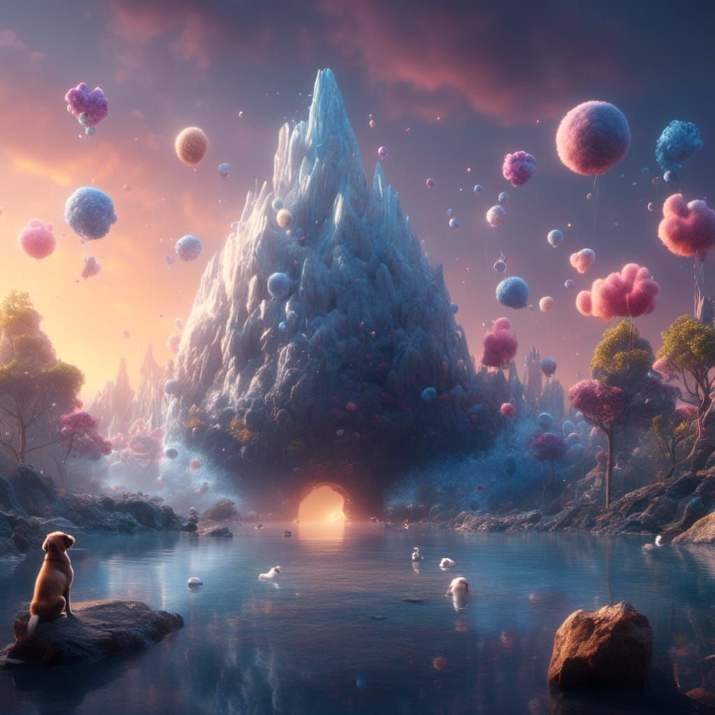 Cutest Dog in the Universe: Detailed Digital Art