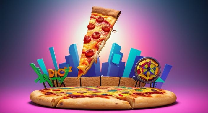 Dancing Pizza Slice: Pixar-Style 3D Digital Art