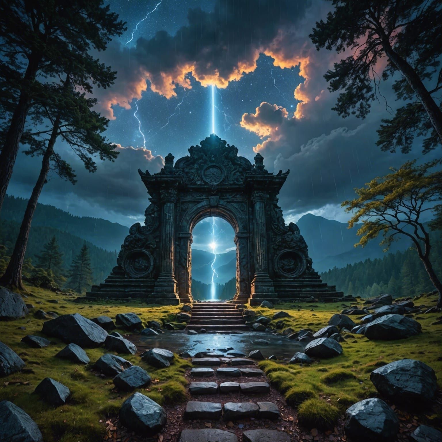 Interdimensional Portal to a Bright Realm