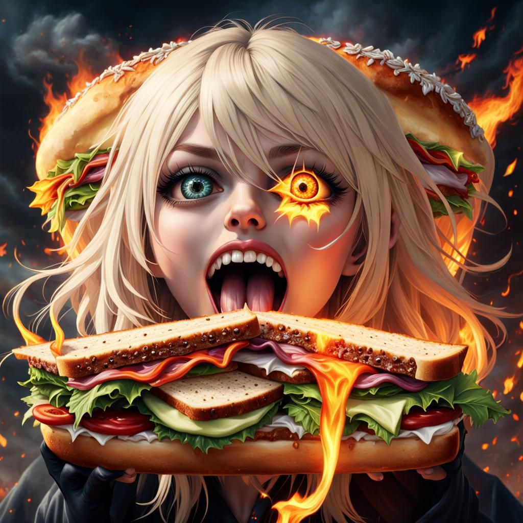 Taylor Momsen and the Monstrous Sandwich: Hyperrealistic Hor...