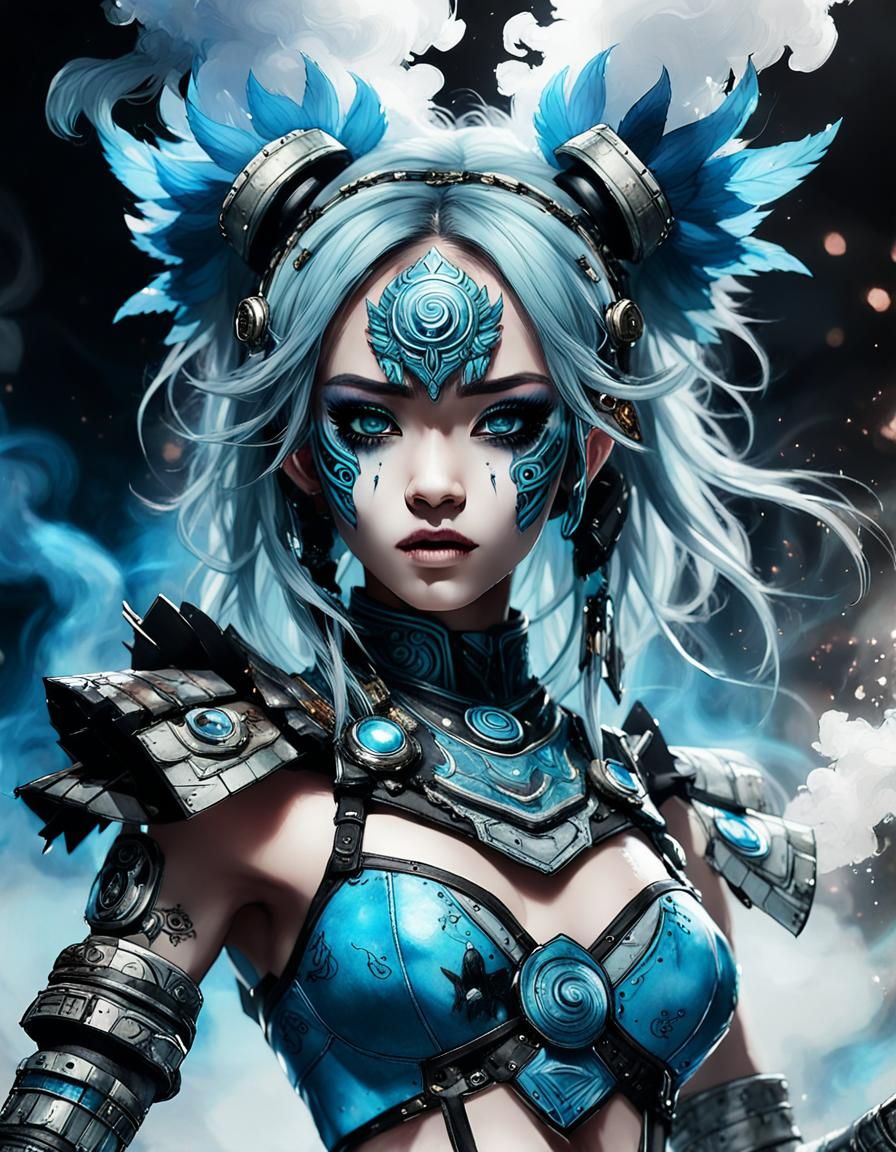 K-Pop Idol: Aztec Porcelain Hybrid on Stage