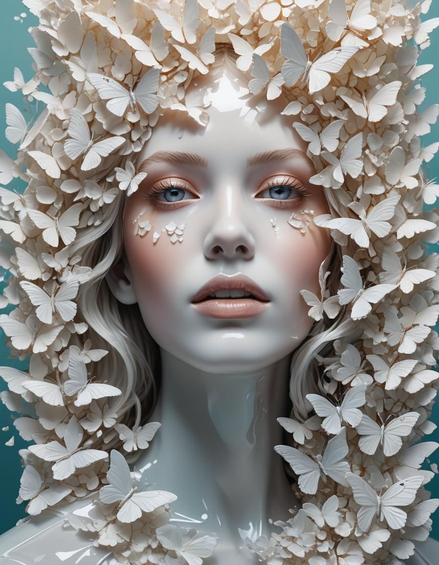 Beautiful delicate face