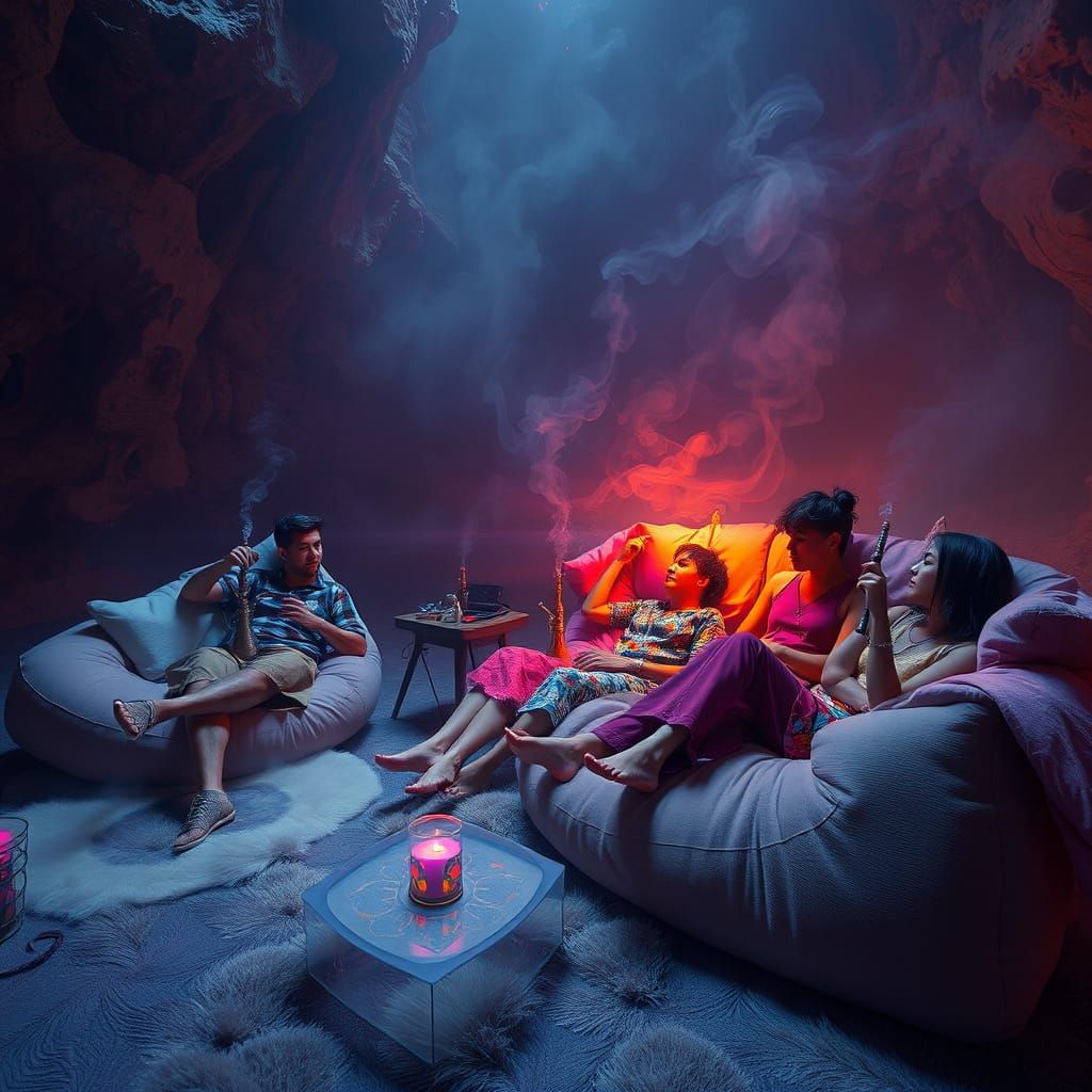 Carefree Dreamers in a Mystical Oasis