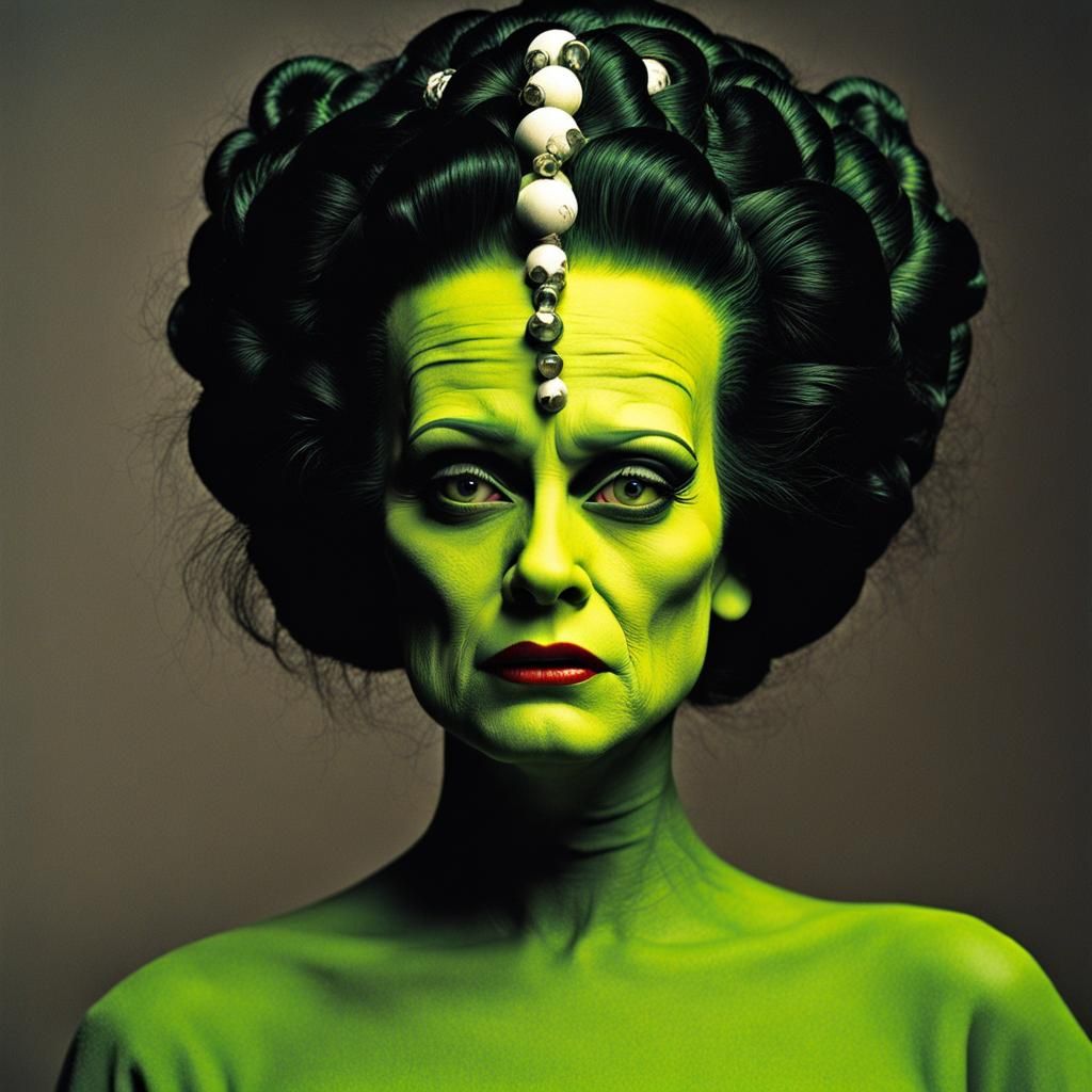 Bride of Frankenstein with Bandage Updo