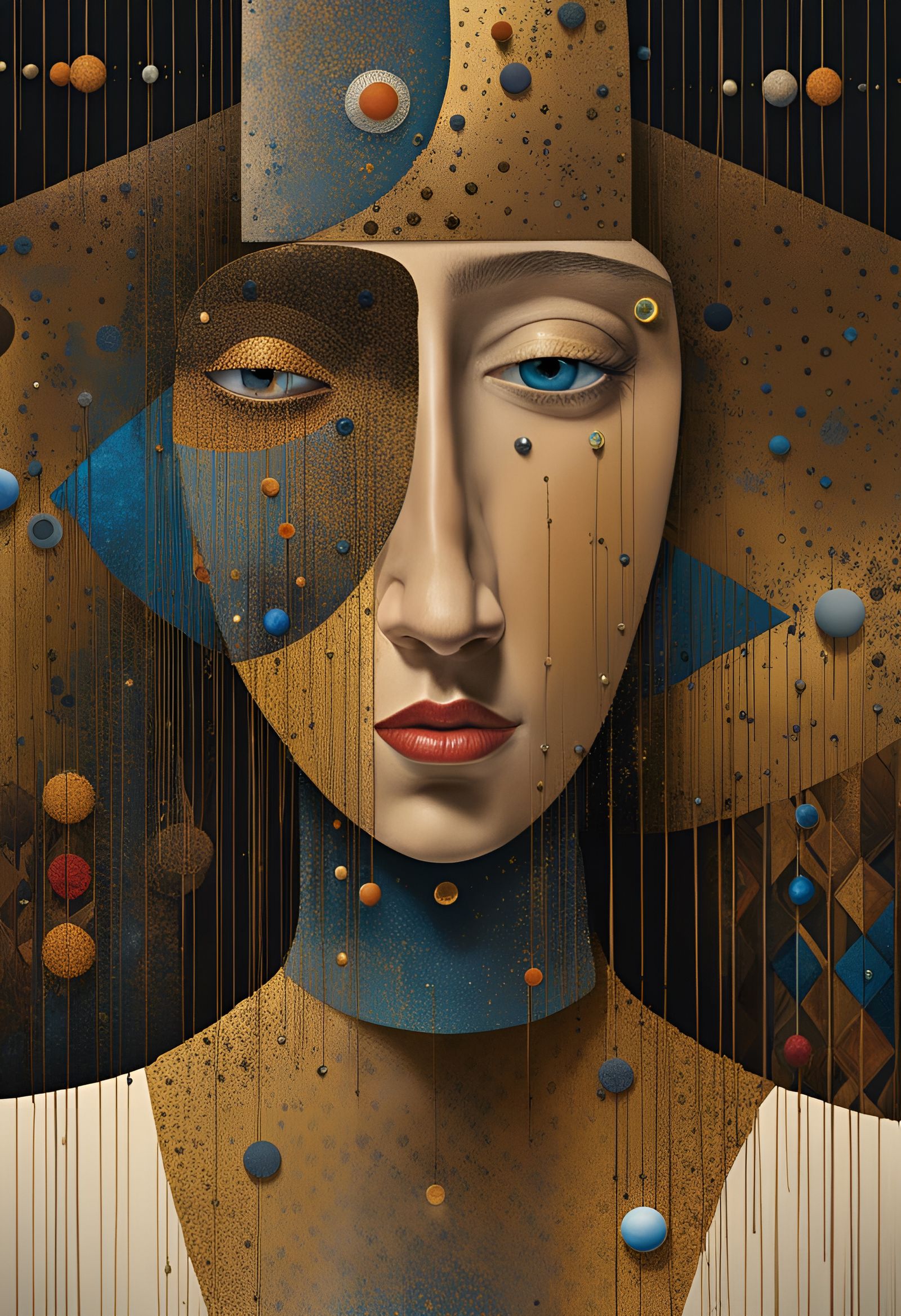 Ethereal Woman in Dreamy Surrealist Style