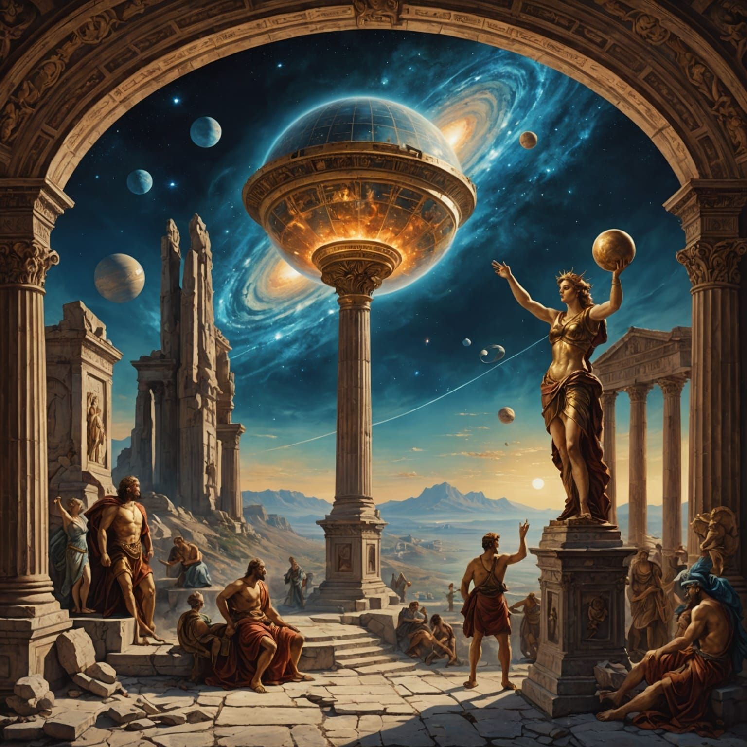 Porphyrion Attacking Hera in Renaissance Style