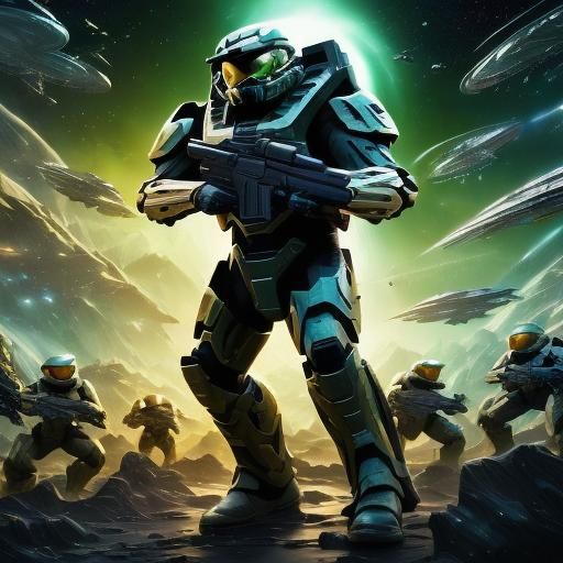 Epic Sci-Fi Battle in Space: Digital Matte Painting