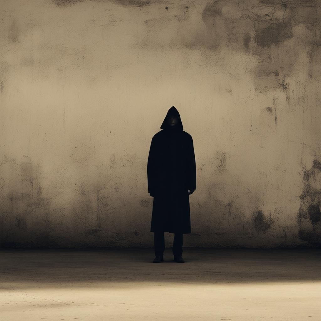 Mysterious figure in the shadows