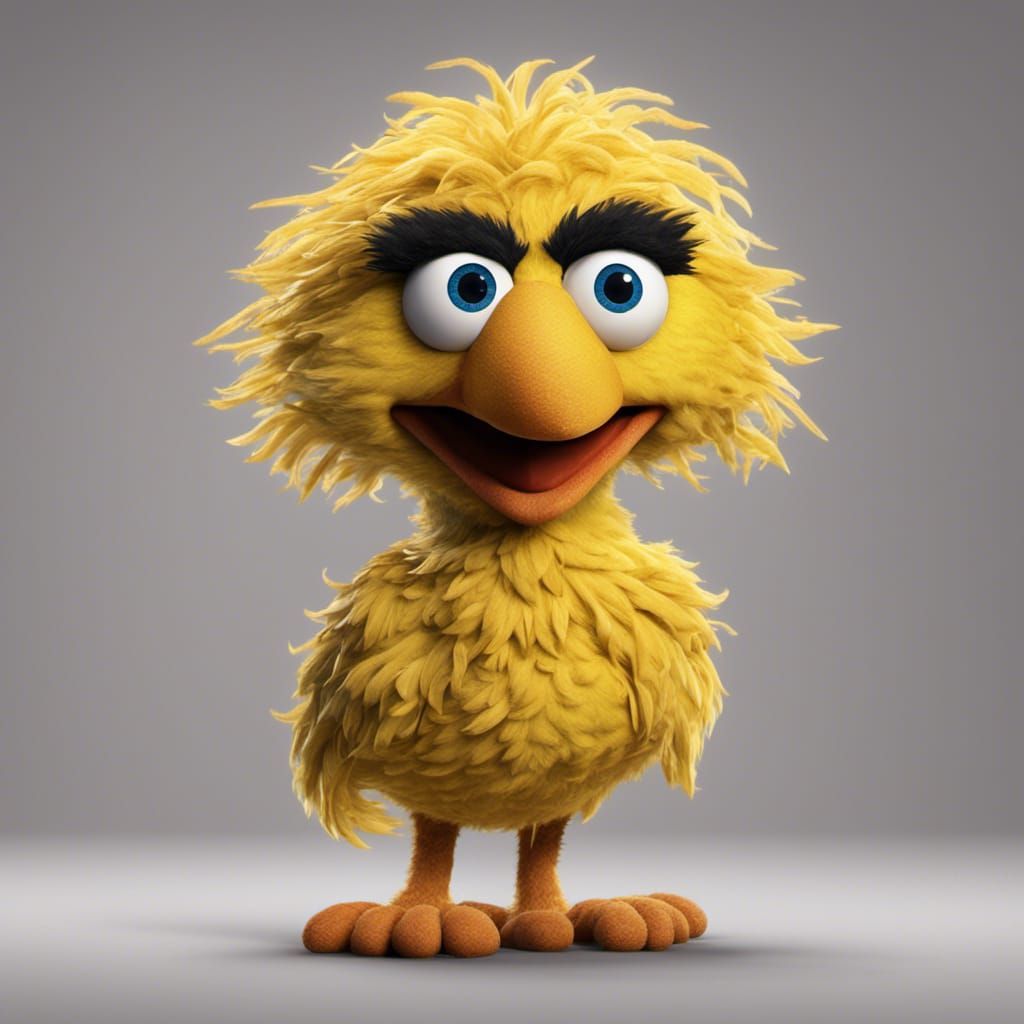 Big Bird Police Booking Photo in Unreal Engine 5
