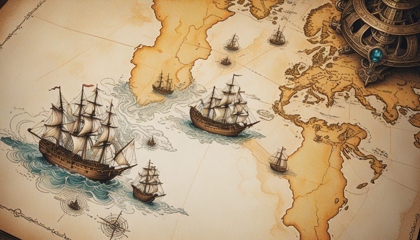 A Disney-Inspired Treasure Map in Vibrant, Cinematic Style