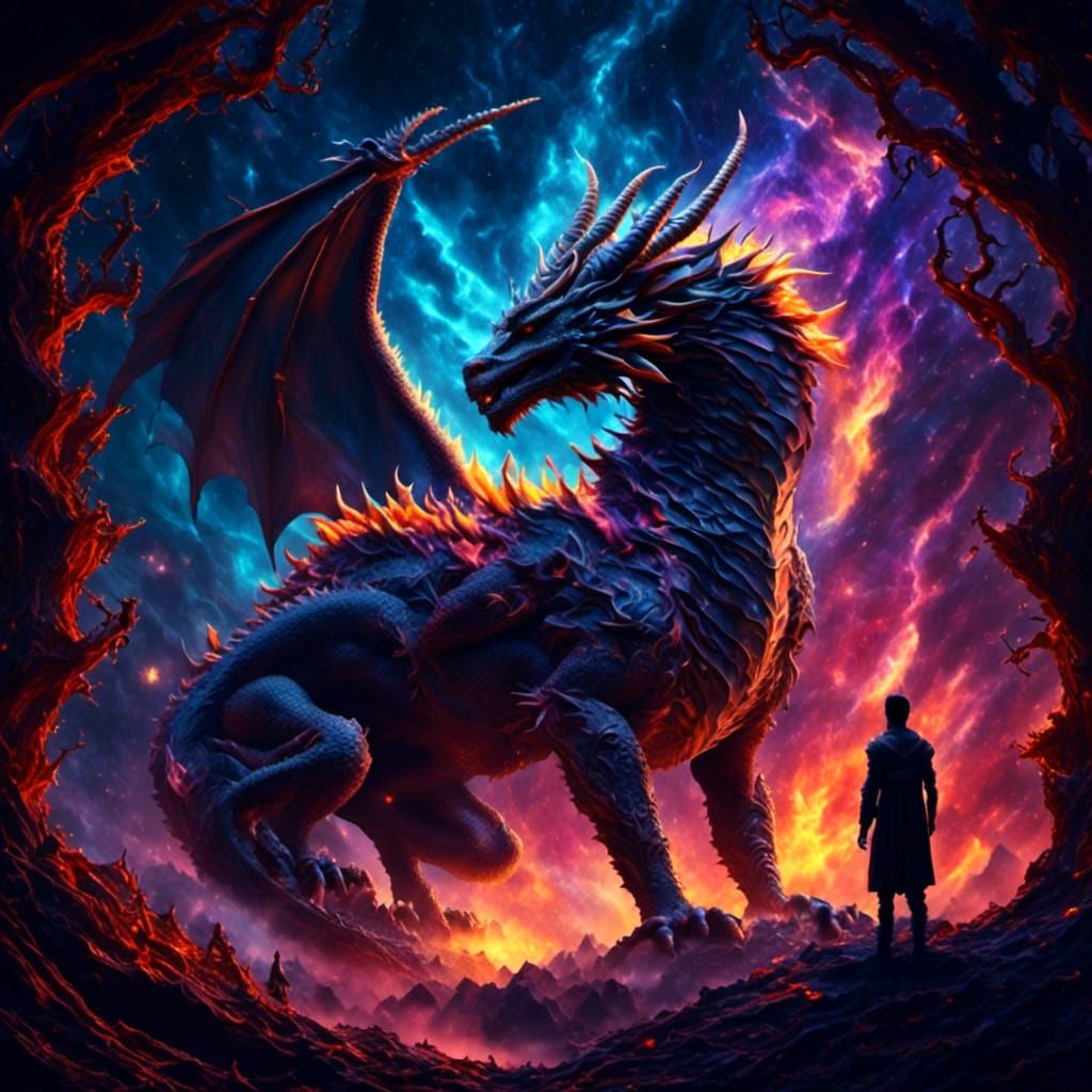 glowing dragon
