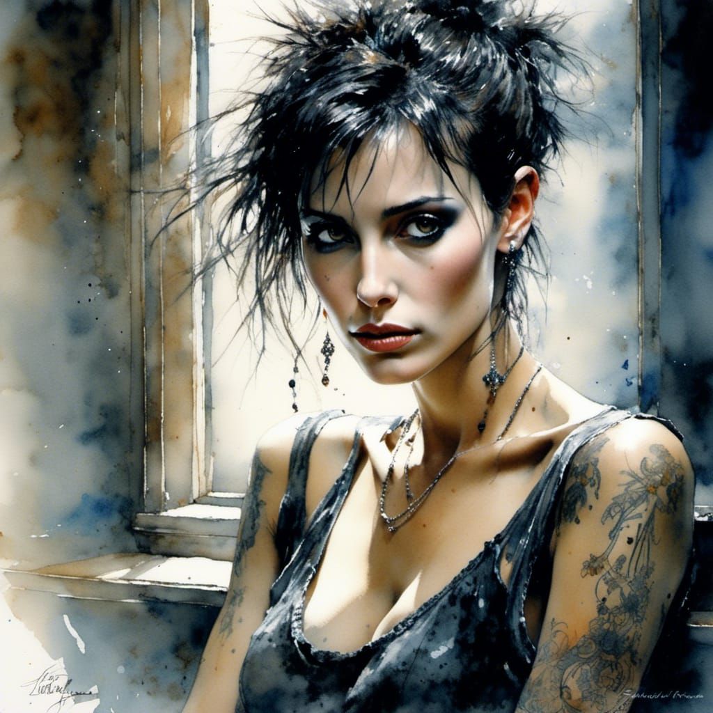 Worried Lisbeth Salander (millenium series)