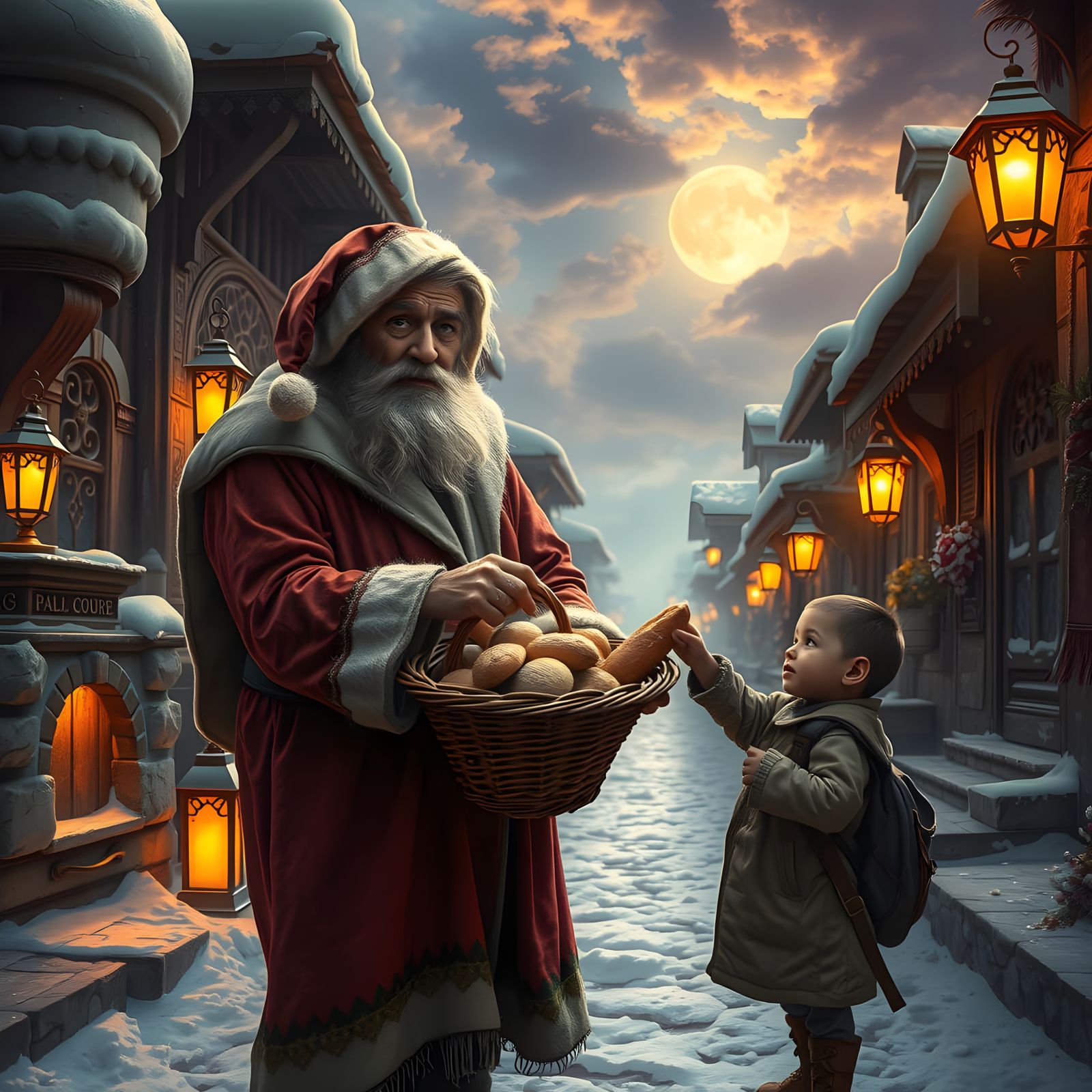 Poverty and Generosity Collide in Fantastical Holiday Scene