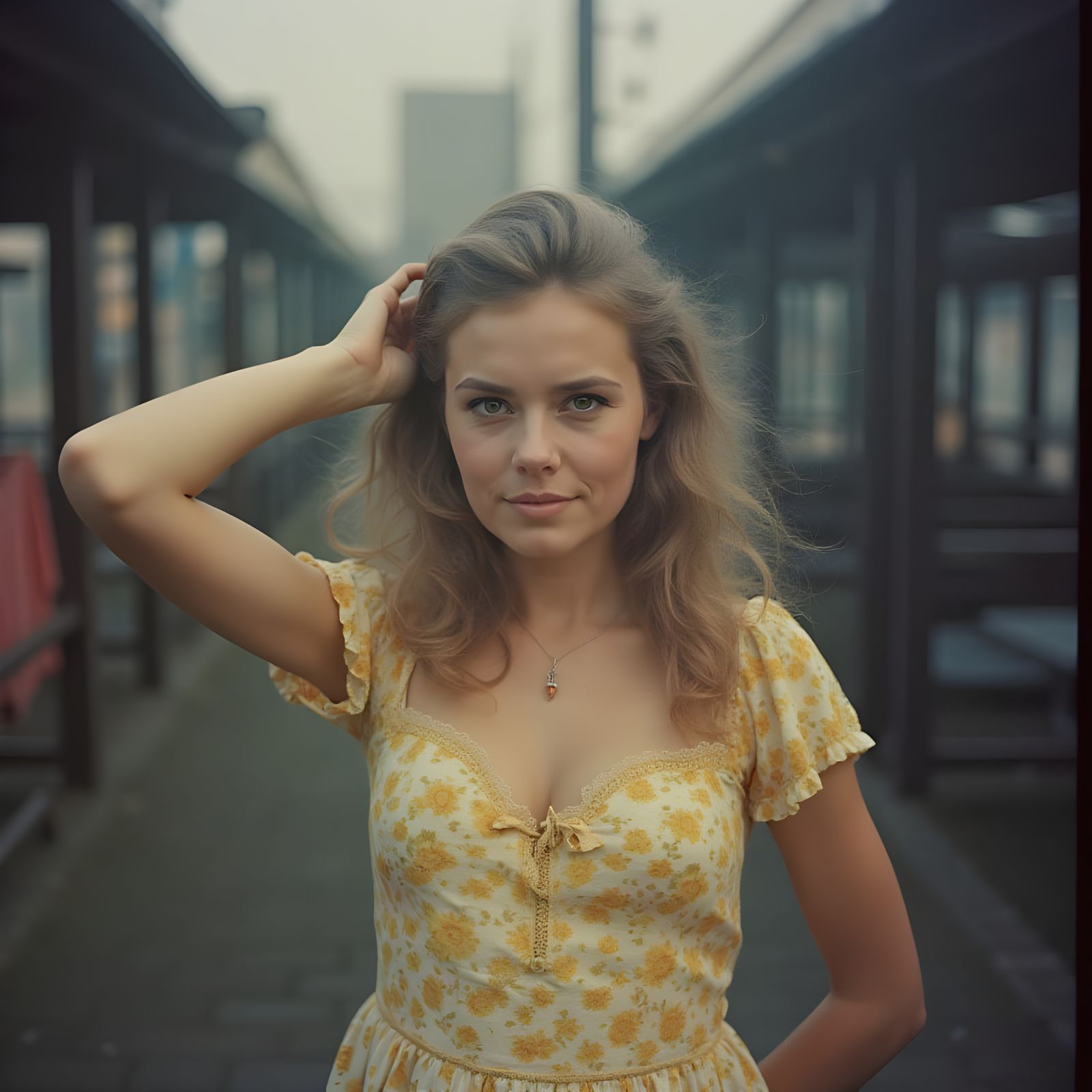 1960s Photojournalism Style Stadium Descent