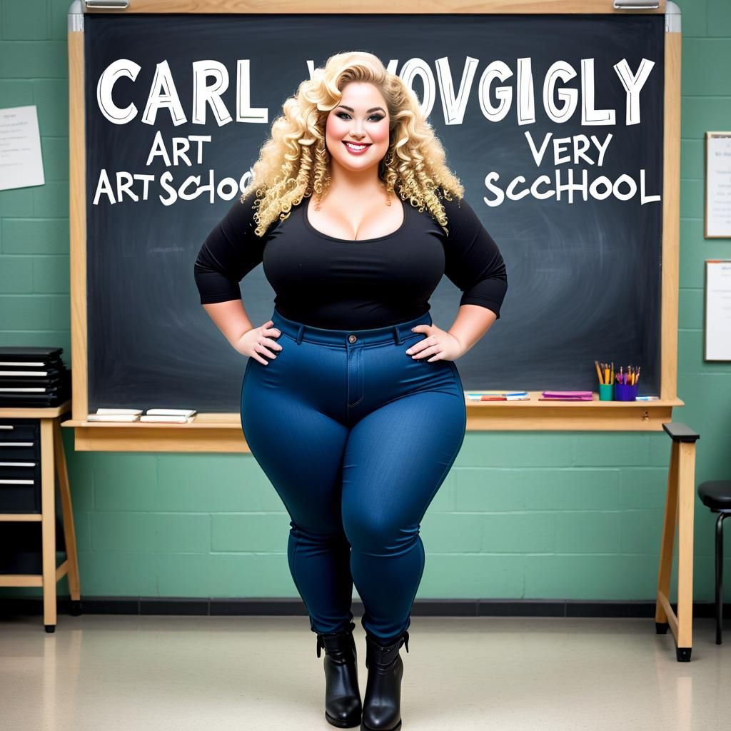 Plus Size Teacher at Carl Wolfgang Art School