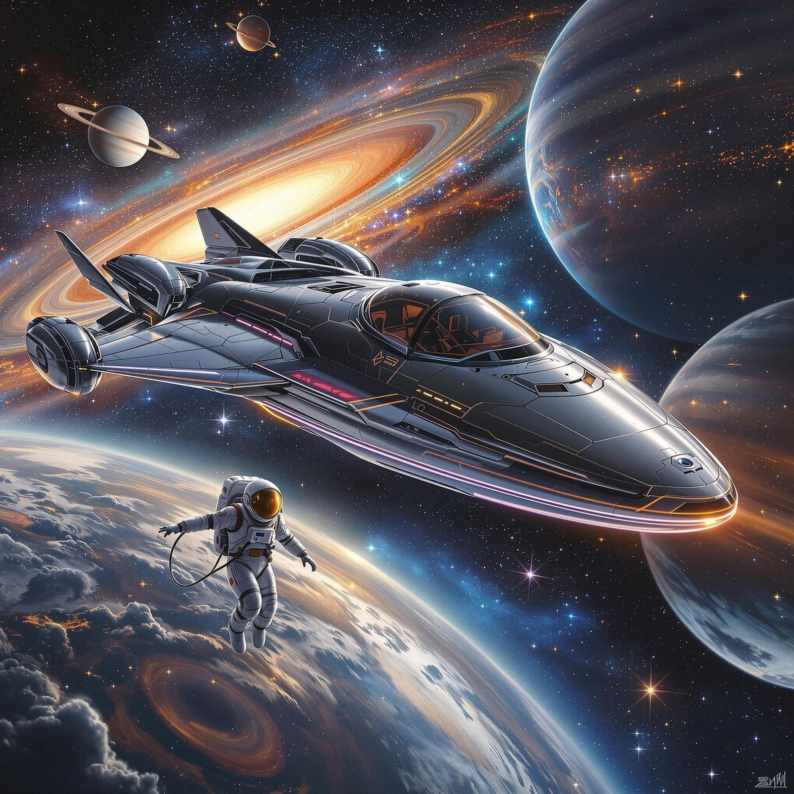 Cosmic Explorer in Zero Gravity