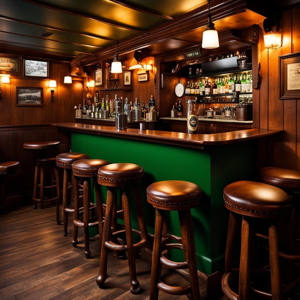 Cozy Irish Pub on Wheels Interior