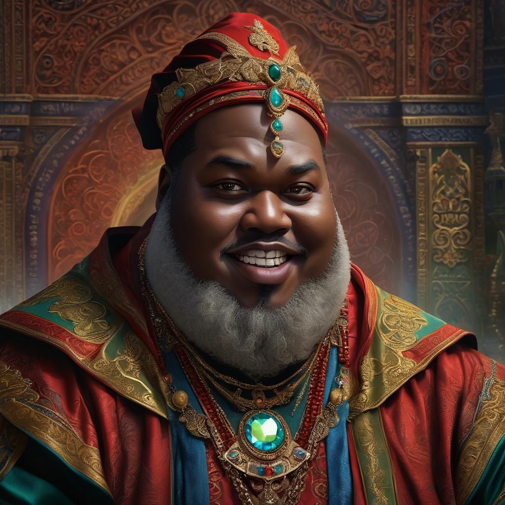 Sinister Noble in Opulent Baroque Style