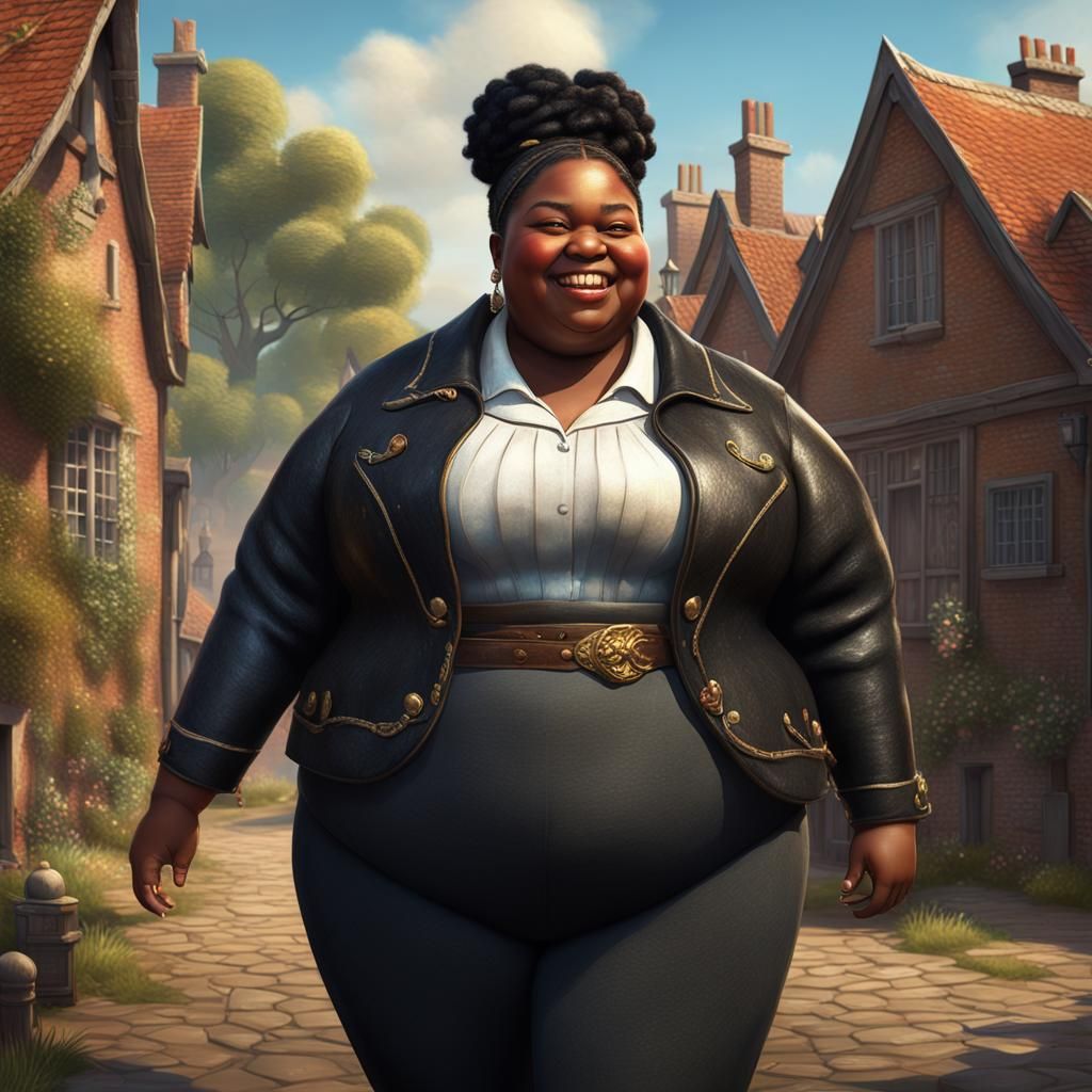 Joyful 18th Century Schoolgirl: Detailed Matte Oil Painting