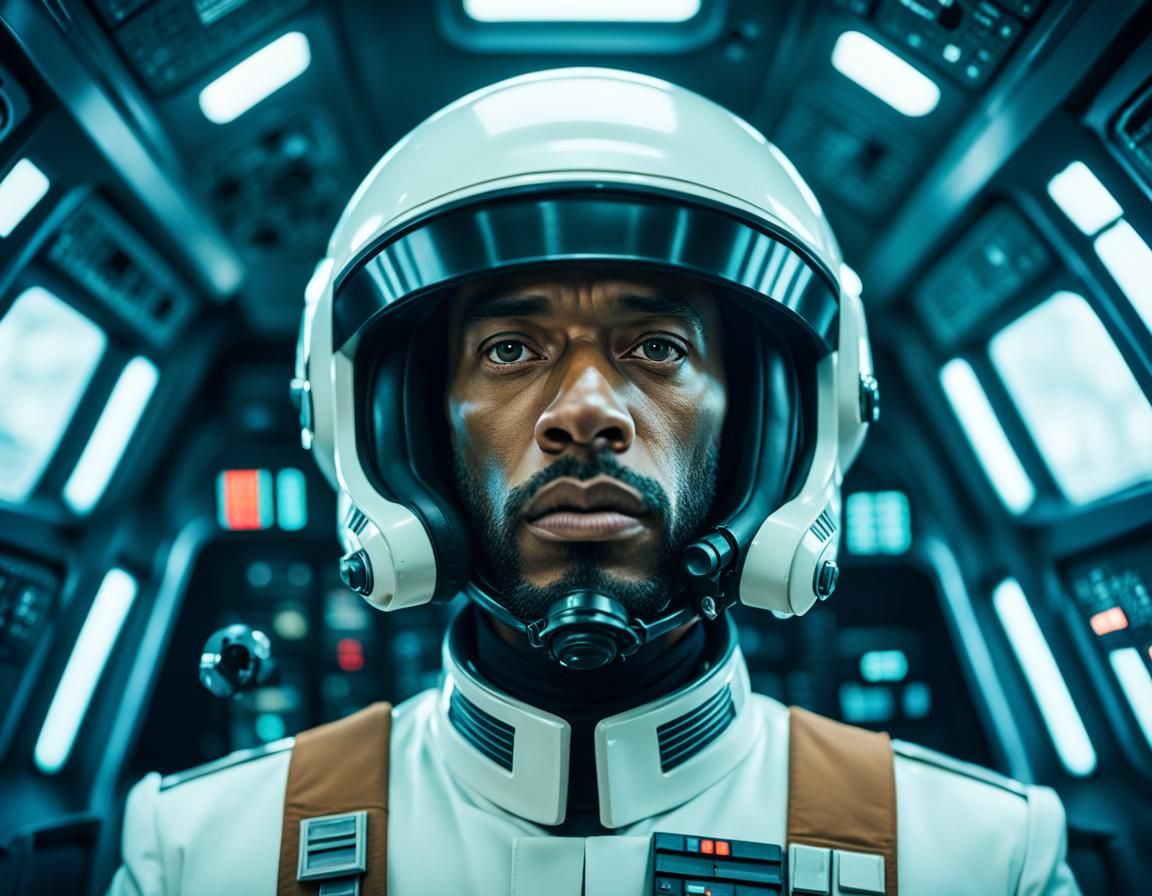 Star Wars Officer in Pastel Sci-Fi Style