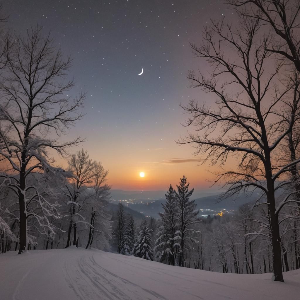 World Asleep: A Serene Morning Landscape