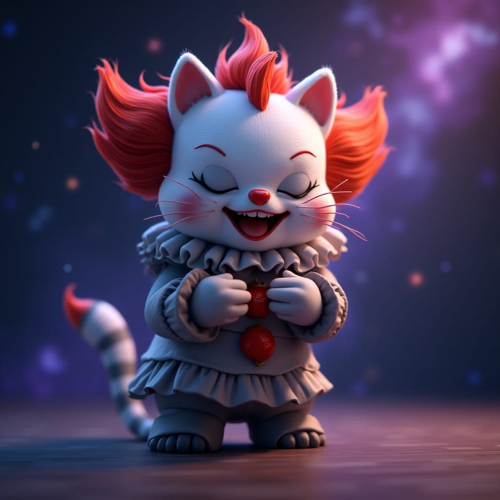 Cute Pennywise Cat