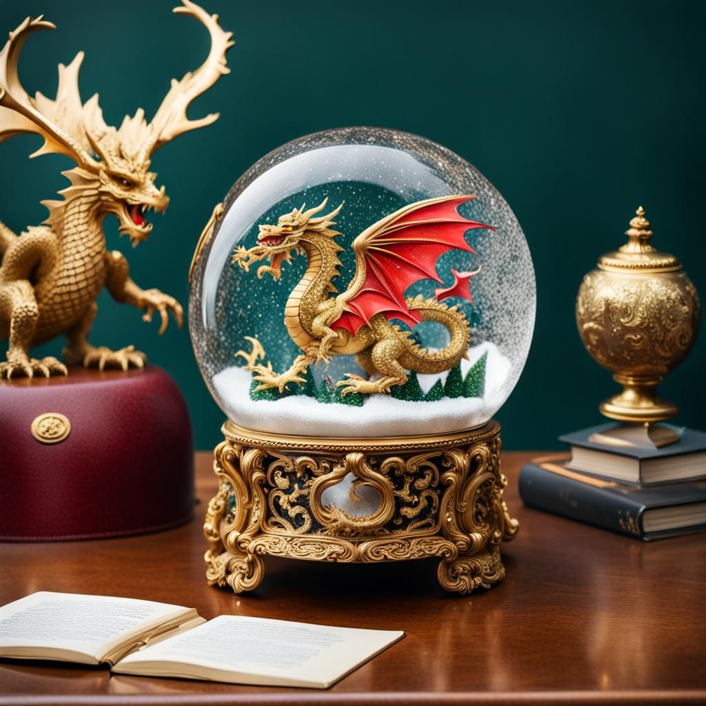 Welsh dragon globe…