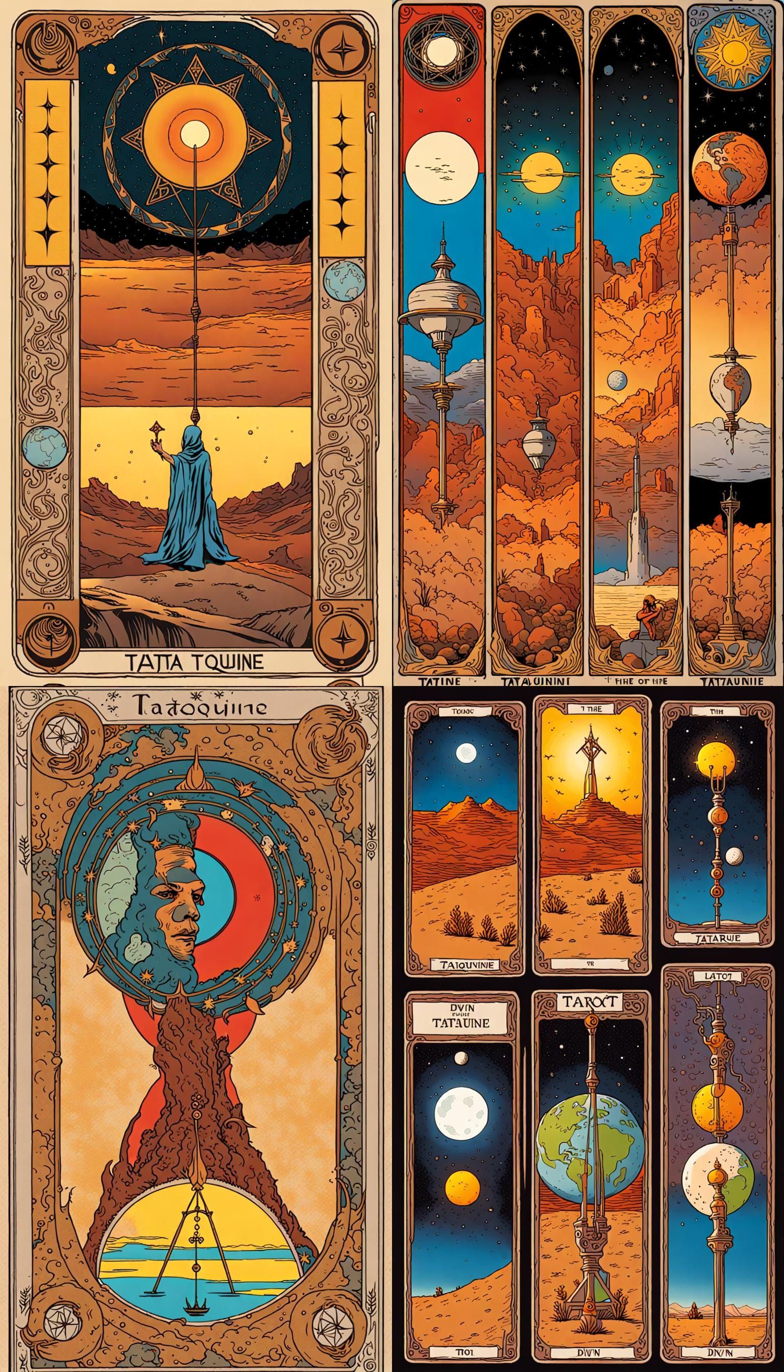 Tataouine Tarot Cards: A Space Journey