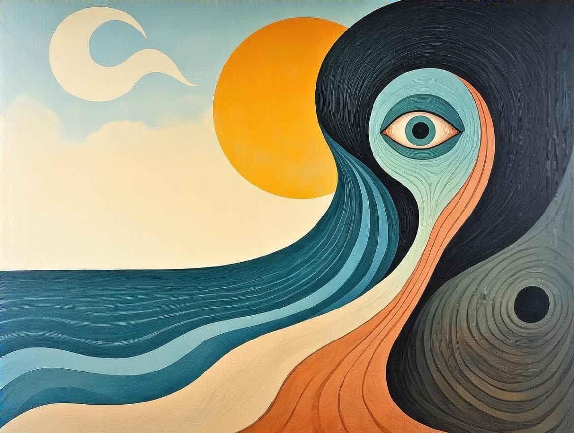 Ethereal Surrealist Dreamscape in Max Ernst Style