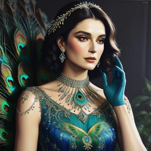 Peacock woman