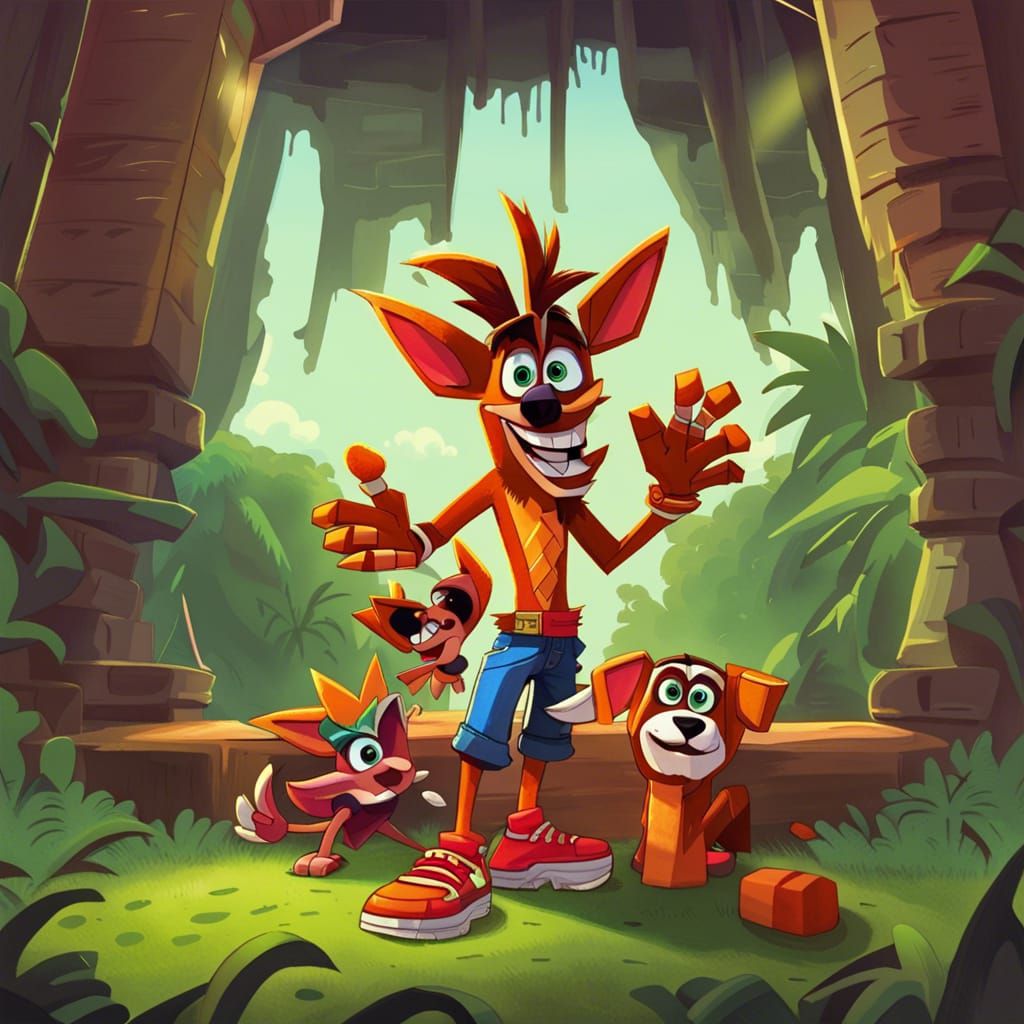 Crash Bandicoot and Coco: Cartoon Style