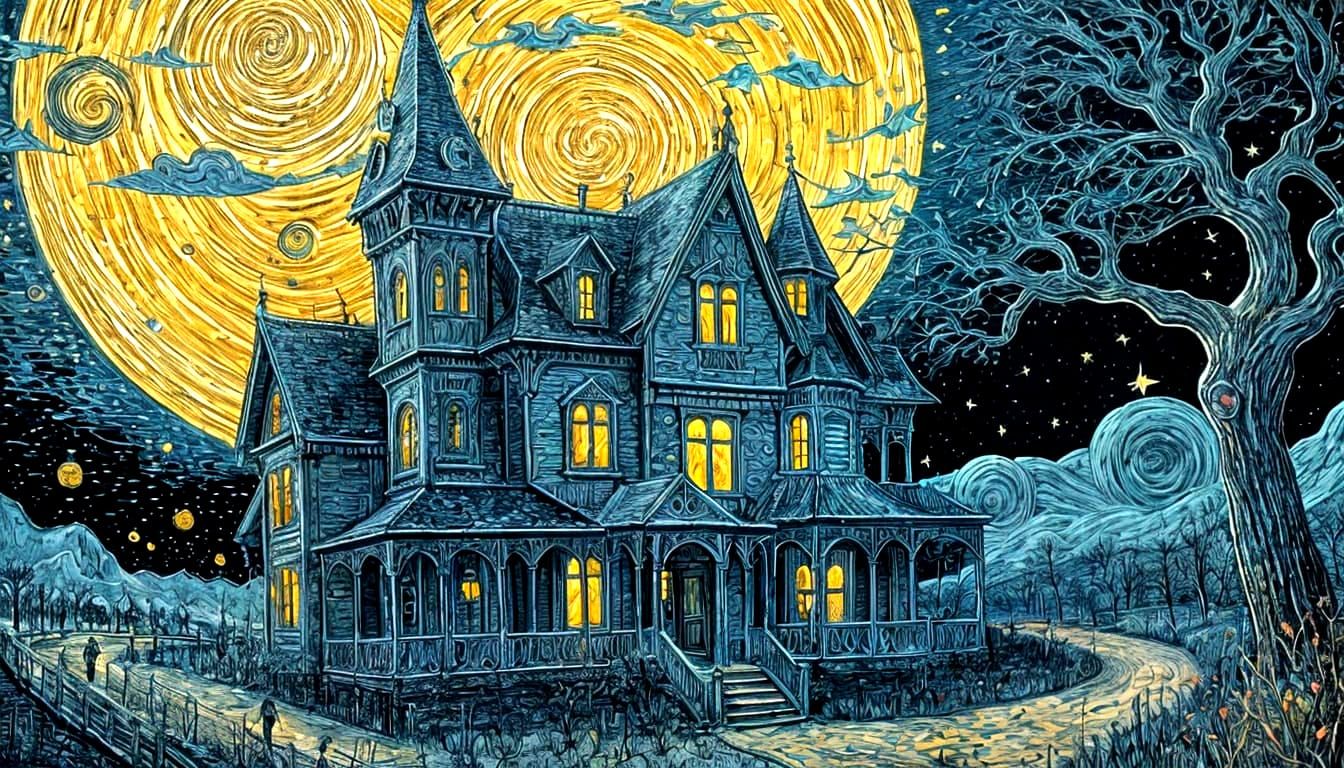 Nightmare Before Christmas Woodcarving on Leather, Comic Sty...