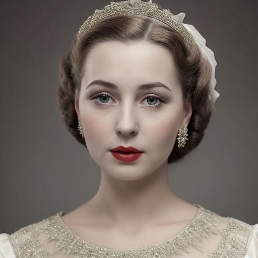 Elegant 1950s Portrait of an English Lady