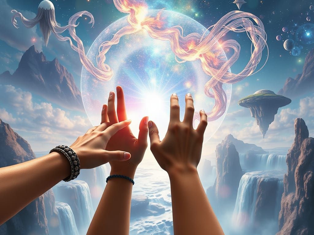 Team Enters Ethereal Portal in Hyper-detailed Digital Art