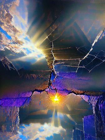 Light Through Cracks: Dark Fantasy Concept Art