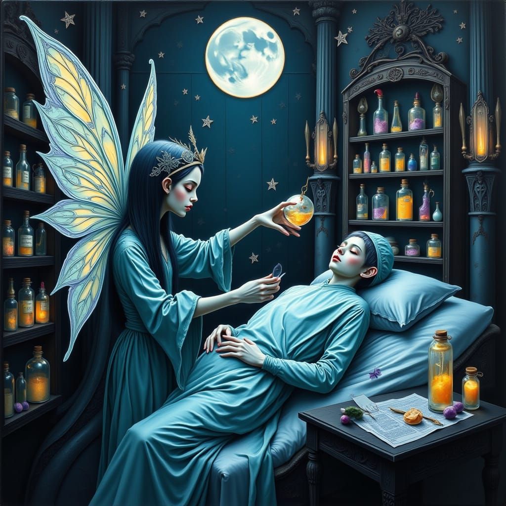 Fairy Surgeon of Memory in Dreamlike Operating Room