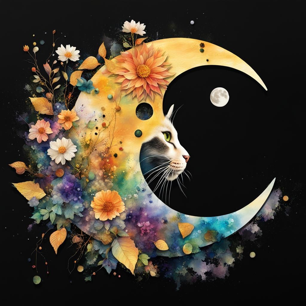 Cat in the Moon