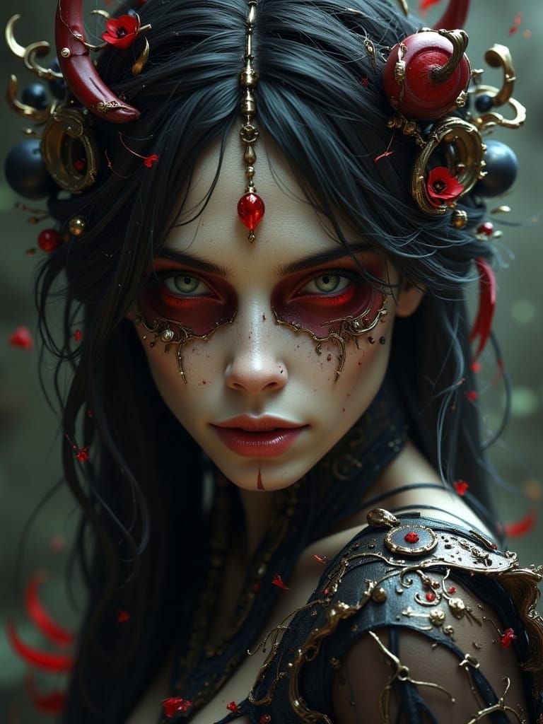 Lady Death and Cry For Dawn Biopunk Pinup