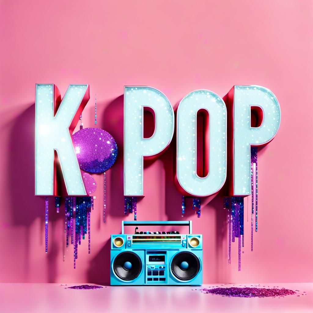 K-Pop in 3D with Glitter Boombox