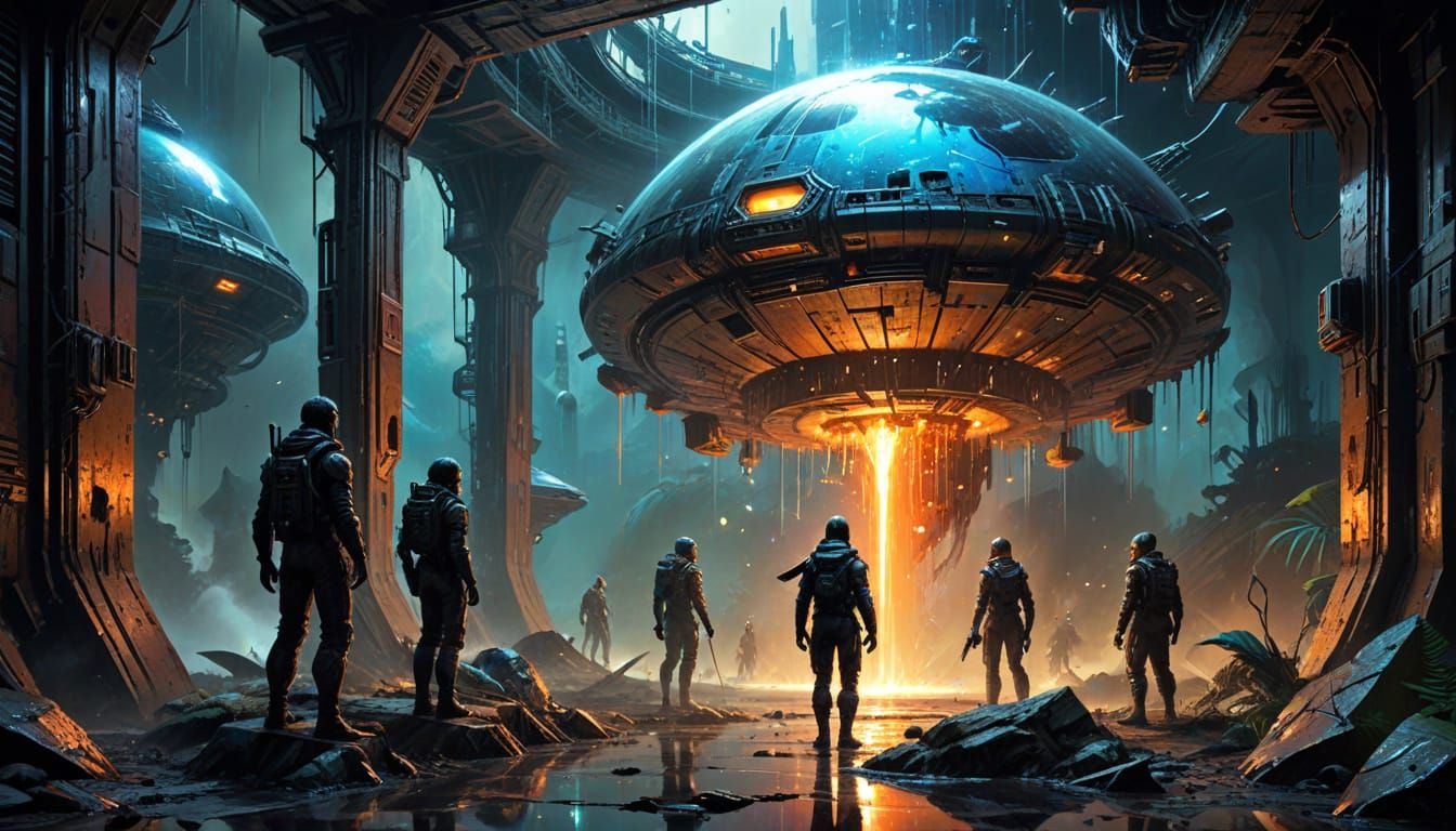 Epic Cyberpunk Space Odyssey in Vibrant 4K